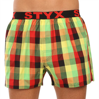 Pánské trenky Styx sportovní guma vícebarevné (B1104) L