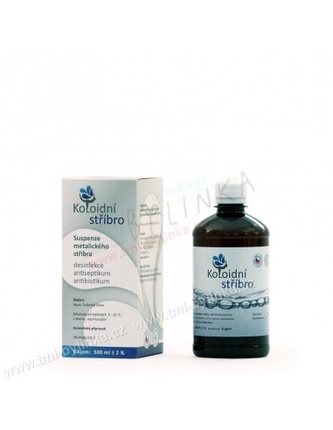 Koloidní stříbro 0,5l koncentrace : 20ppm TML J0255