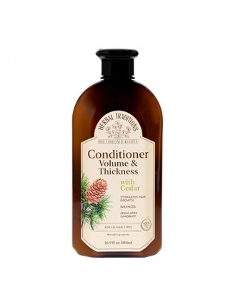 HERBAL TRADITIONS: Kondicionér na vlasy „Objem a pevnost“ s cedrem 500ml  K1257