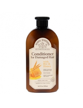 HERBAL TRADITIONS: Kondicionér na poškozené vlasy „Žito a med“ 500ml  K1258