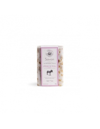 Mýdlo s oslím mlékem DUO - Pétales de rose/Lait d`anesse (Lístky růže/Oslí mléko) 125g TML F098