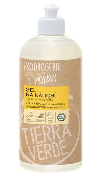 Tierra Verde Gel na nádobí - pro citlivou pokožku 500 ml