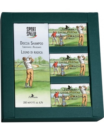 FLORINDA SPORT&SPEZIE: Dárkový set pro muže na základě kořene z vřesovce (200ml, 3x50g) TML K1932