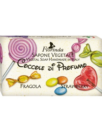 FLORINDA-MAZLIVÁ VŮNĚ: Rostlinné mýdlo „Jahoda“ 100g TML K2119
