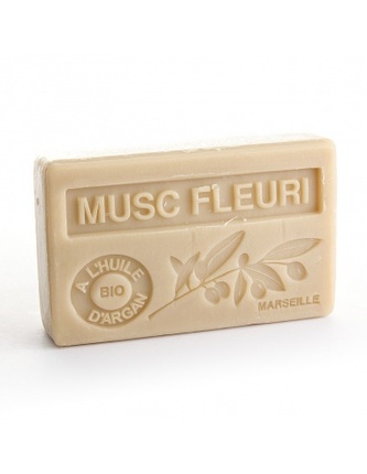 Mýdlo s bio arganovým olejem - Musc Fleuri (Květinové pižmo) 100g TML F196