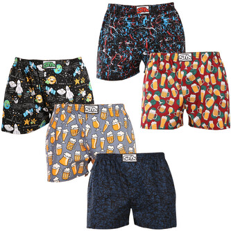5PACK pánské trenky Styx art klasická guma vícebarevné (5A1378145) XL