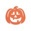 Podtácek-dekorace polyester Halloween dýně 4 ks