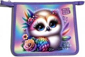 Teczka-torba A5+ zapinana na zamek Sówka