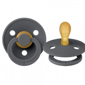 Kaučukový dudlík BIBS symetrický, 0 - 6 m, grafitový