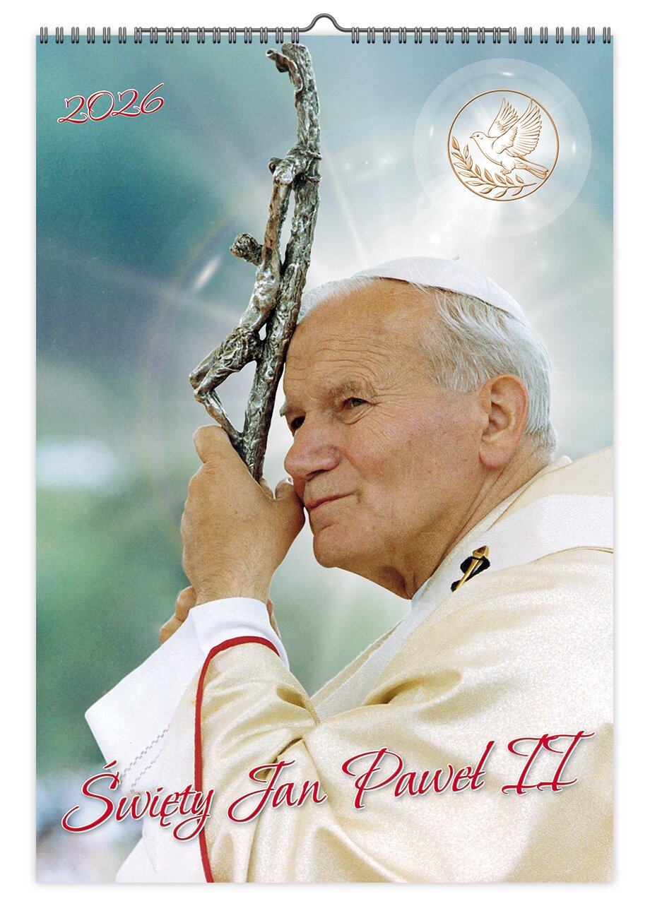 Kalendarz 2026 A3 ścienny jednostronny JP II