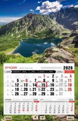 Kalendarz 2026 jednodzielny 3XL Tatry