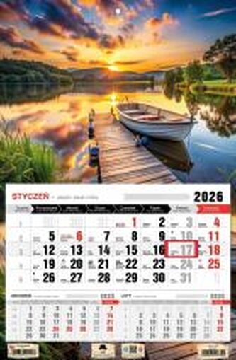 Kalendarz 2026 jednodzielny mazury