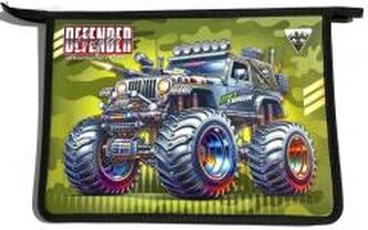 Teczka-torba A4+ zapinana na zamek Monster Truck