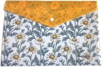 Teczka A4+ plastikowa z klipsem Stokrotki