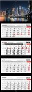 Kalendarz 2026 czterodzielny premium city