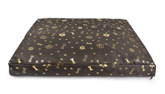 Matrace pro psy ROCKY hnědá/zlatá L 90x65x10 cm Mybesthome