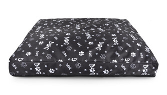 Matrace pro psy ROCKY DOG černá/bílá M 75x65x10 cm Mybesthome