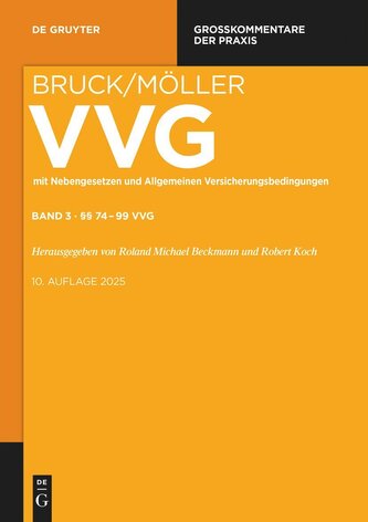 VVG Versicherungsvertragsgesetz §§ 74-99 VVG