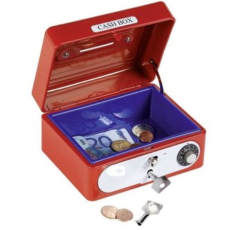 Skarbonka sejf czerwona 2