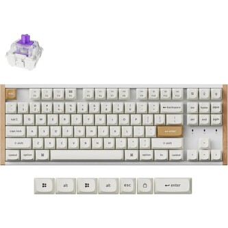 Keychron K8 HE herní klávesnice (US) bílá