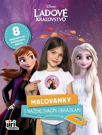 Maľovanky s nažehľovacími obrázkami Ľadové kráľovstvo