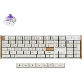 Keychron K10 HE herní klávesnice (US) bílá