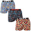 3PACK pánské trenky Styx art sportovní guma vícebarevné (3B18456) XXL