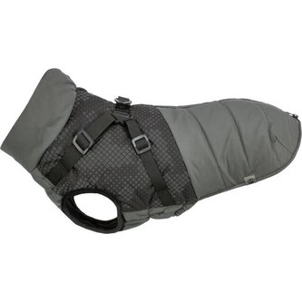 Reflexní obleček PONTIS - vesta s postrojem, šedá - XS: 30cm, hruď: 40-46cm, krk: 32cm