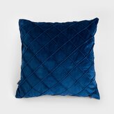 Dekorační polštář | COMERI | tmavě modrý diamantový vzor | 45x45 cm | 704888