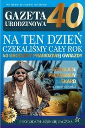 Karnet Urodziny gazeta 40