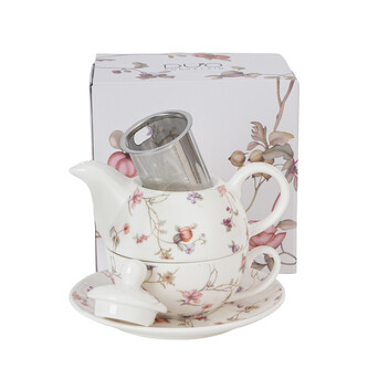 Filiżanka z dzbankiem z zaparzaczem ze stali nierdzewnej SAFA