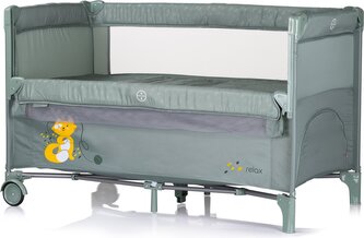 CHIPOLINO Postýlka cestovní se sklopnou bočnicí Relax Basil