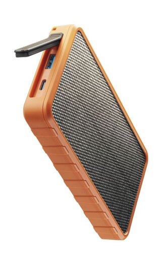 Cellularline Solární powerbanka SOLAR 10 000 mAh, oranžová