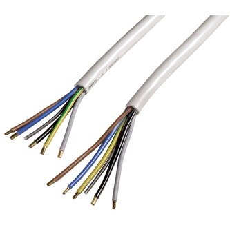 Xavax přívodní kabel pro elektrický sporák, H05VV-F 5 x 2,5 mm2, bílý, 2,5 m