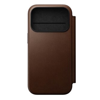 Nomad Modern Leather Folio, brown - iPhone 2025 Pro