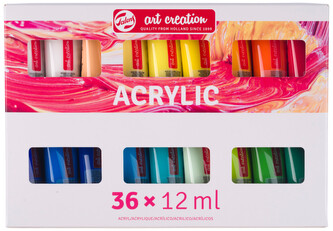 Farby akrylowe 36-kol. 12ml Art Creation, Talens