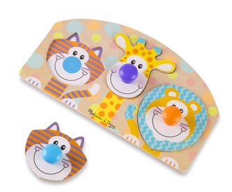 Drewniana układanka z noskami Safari