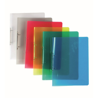 Pořadač kroužkový PP (2-kroužkový) A5, 2,5cm, čirý