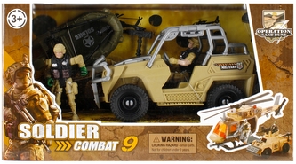 Auto wojskowe z akcesoriami MEGA CREATIVE 481700