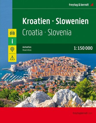 Kroatien - Slowenien, Autoatlas 1:150.000