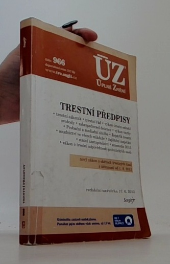 ÚZ č. 966 Trestní předpisy Úplné znění předpisů