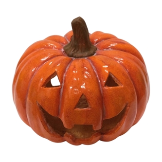 Keramická oranžová dýně 28,1 cm