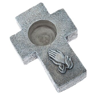 Polyresinový svícen - kříž, 6/48