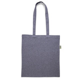 Taška bavlněná, 180g/m2, 38 x 42cm, šedočerná, recyklovaná