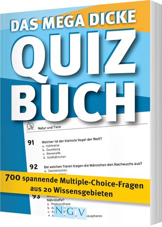 Das mega dicke Quizbuch (blau)