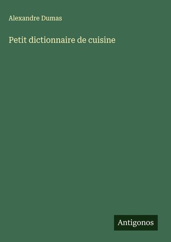 Petit dictionnaire de cuisine