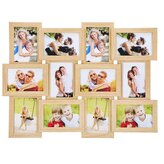 Fotorámeček na 12 fotek 61x46 cm SPRINGOS PANORAMA PF0032 hnědý