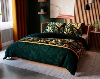 Povlečení bavlněný satén, Selva, 1 ks 140 x 200/ 1 ks 70 x 90 cm