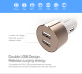 Nillkin Vigor Dual USB Nabíječka do Auta Gold