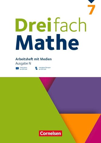 Dreifach Mathe 7. Schuljahr - Ausgabe N - Arbeitsheft mit Medien und Lösungen